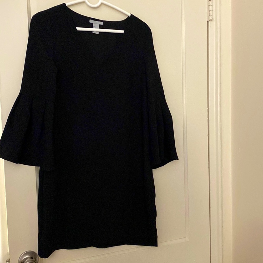 H&M black long sleeve dress size: 8